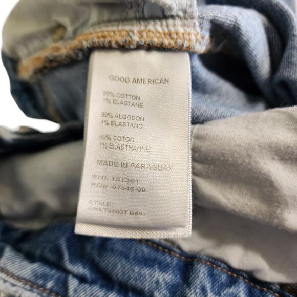 Good American Light Blue Straight Leg Jeans - Picture 10 of 15